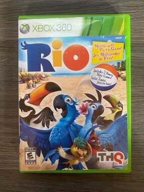 HQ Rio Bird Toy Game Cover Art - Blue, Orange, Yellow, Green